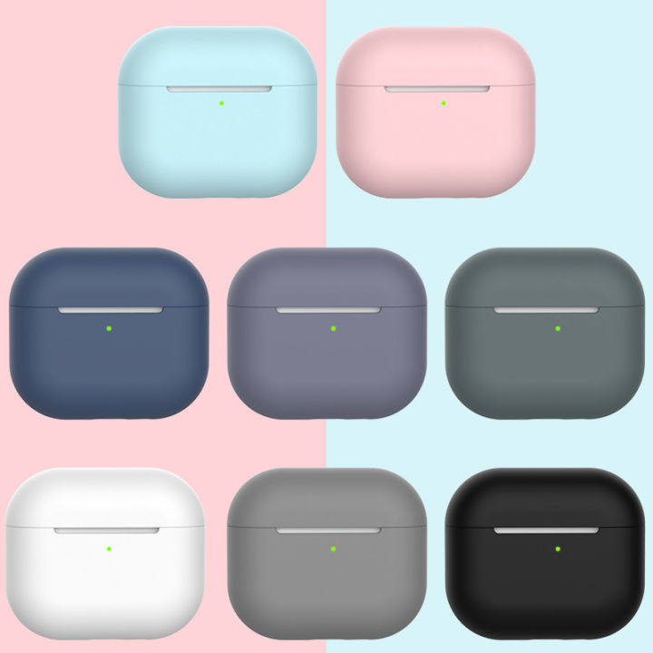 mafam-airpods-3เคส2021ซิลิโคนนิ่ม-เคสป้องกันกันตกเคสหูฟังไร้สายหลากสี