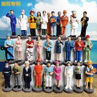 28styles 9cm Nurse Figure Character Sets Doctor Nurse Astronauts Miniature Figurine Cake Decor Room Table Home Decoration Statue