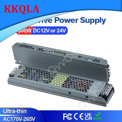 QKKQLA 500W DC12V 40A  DC24V 20A Ultra Thin LED Power Supply Lighting Transformers Adapter Switch 500W AC170-265V For LED Strips