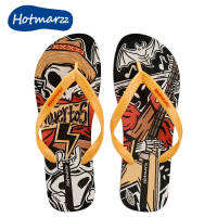 Hotmarzz Halloween Men Rock Skull Flip Flops Casual แฟชั่นกันน้ำรองเท้าแตะในร่มกลางแจ้งรองเท้าแตะกันลื่น HM0875