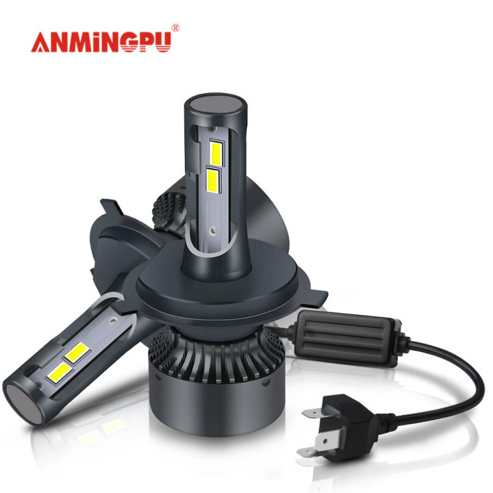 ANMINGPU 2PCS 6500K LED Headlight Bulb H4 H7 H1 H3 H8 H9 H11 9005