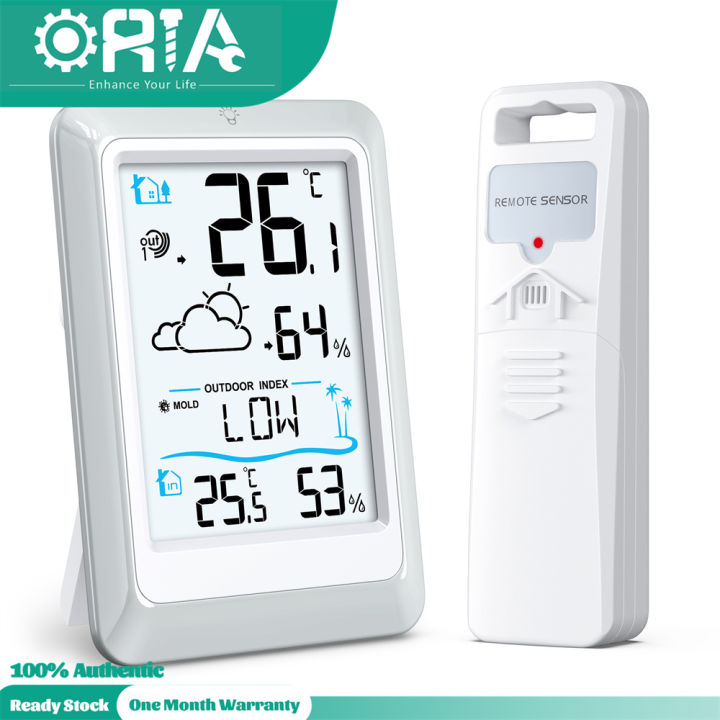 ORIA Wireless Thermometer Hygrometer Bluetooth Remote Control Thermometer  Accurate Sensitive Indoor Temperature Humidity Sensor