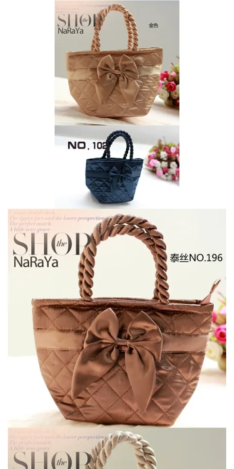 2023 New Bangkok Bag NARAYA Thailand Genuine Mini Portable Bowknot Bag  NB-52SS