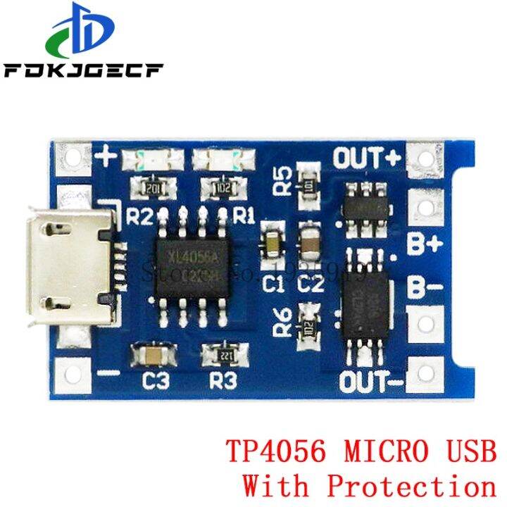 แผงวงจรชาร์จโมดูลชาร์จขนาดเล็ก-type-c-usb-5v-1a-18650-tp4056-5v-พร้อมวงจรป้องกันฟังก์ชั่นคู่-ทำงานคู่วงจรรวม5ชิ้น