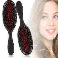 【CC】 1PC Oval Boar Bristle  amp; Hair Comb Anti-static Scalp Massage Hairbrush Styling