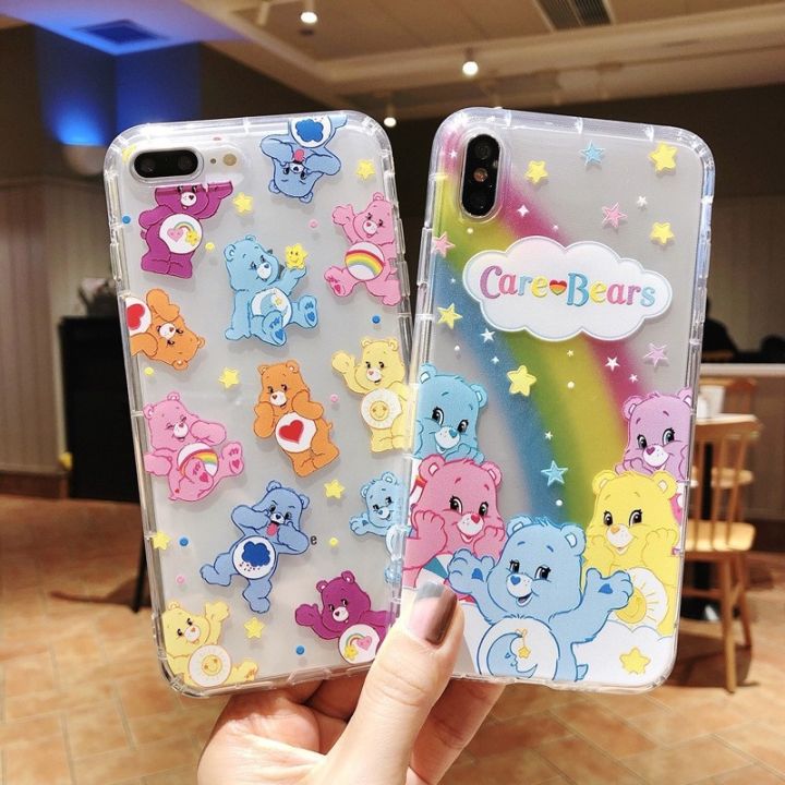 พร้อมส่งในไทย-เคสซิลิโคน-สกรีนลายการ์ตูนแคแบร์-นิ่ม-ใช้สำหรับipทุกรุ่น-309