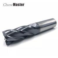 ดอกเอ็นมิลล์คาร์ไบด์ HRC70 1,4,6,8,10,12,16,18,20mm 4Flutes Milling Cutter Alloy Coating CNC Tungsten Steel Cutting Maching Endmills