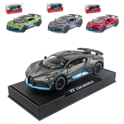 1:32 BUGATTI DIVO ล้อแม็กรถยนต์รุ่นเสียงและแสงดึงกลับคอลเลกชัน D Iecast ยานพาหนะรถยนต์ของเล่นสำหรับเด็ก