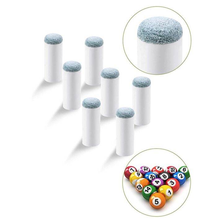 24Pcs Slipon Pool Cue Tips,Nylon Snooker Cue Ferrule Billiard