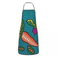 Unisex Vegetables Yayoi Kusama Bib Apron Adult Women Men Chef Tablier Cuisine for Cooking Kitchen Modern Art Gardening Aprons