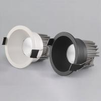 Round dimmable LED COB spotlight ceiling light AC85-265V  10W 15W  aluminum recessed downlight indoor lighting  by Hs2023