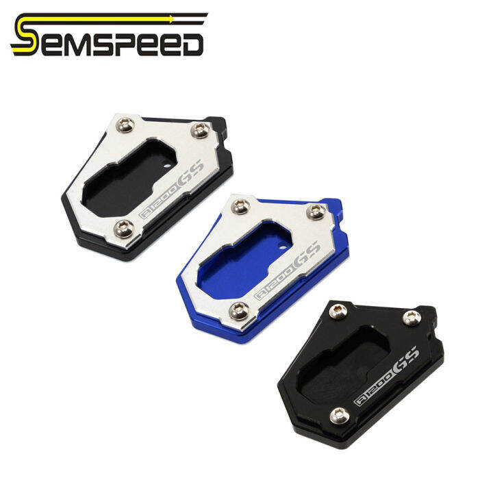 Motorcycle CNC Side Foot Kick Stand Enlarge Kickstand Extension Pad