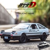 เริ่มต้น D โตโยต้าโคโรลล่า AE86อัลลอยรถรุ่นของเล่นที่มีดึงกลับขนาดเล็กขนาดรุ่นโลหะรถของเล่นสำหรับเด็กของขวัญ