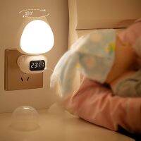 LED Night Light Plug In หรือชาร์จรีโมทคอนโทรล Dimmable Rotatable Head Cute Nursery Light สำหรับห้องนอน CN Plug 220V