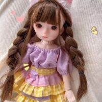 ของเล่น DIY แฟชั่นทำด้วยมือสำหรับเป็นของขวัญเด็กผู้หญิง Madeline ใหม่ขนาด1/4ตุ๊กตา BJD ทำด้วยมือพร้อมวิกผมถอดได้