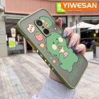 YIWESAN เคสสำหรับ Xiaomi Redmi Note 4 Note 4x Note 4 Pro ดีไซน์ใหม่ลายการ์ตูนไดโนเสาร์น้อยน่ารักฝ้าบางขอบเคสนิ่มใส่โทรศัพท์แข็งเคสป้องกันทนแรงกระแทกเลนส์กล้องถ่ายรูปคลุมทั้งหมด