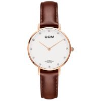 Watch Women DOM Top Brand Luxury Quartz watch Casual quartz-watch leather Mesh strap ultra thin clock Relog G-36G-7M