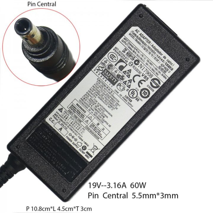 adapter-notebook-samsung-19v-3-16a-65w-หัว5-5x3-0mm-ของเทียบ-oem-สายชาร์จโน๊ตบุ๊ค-อะแดปเตอร์โน๊ตบุ๊ค-มีสาย-ac-ให้