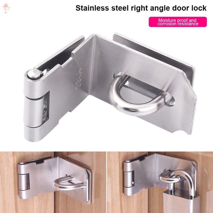 304 Stainless Steel Hasp 3-5Inch Staple Gate Door Shed Latch Lock ...