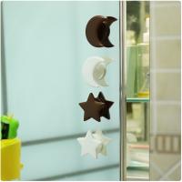 5Pcs Glass Door Knob Sliding Cute Star Moon Handle Paste Knobs Cabinet Safety Self Adhesive Door Handles Grip Furniture Fitting Door Hardware Locks