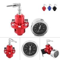 [PCK] High Quality Universal Aluminum Adjustable FPR Fuel Pressure Regulator with Gauge for Car Auto