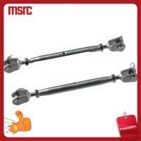 MSRC 2PCS เหล็กไร้สนิม สกรูข้อต่อสายลวด เงินสีเงิน ขากรรไกรและขากรรไกร ตัวปรับความตึงสาย ความสามารถในการรับน้ำหนักสูง 1/4 "(M6) ขากรรไกรข้อต่อหัวเข็มขัด เกรดทางทะเล