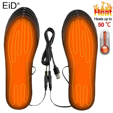 Usb Heated Shoe Insoles Electric Foot Warming Pad Feet Warmer Sock