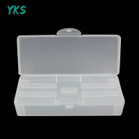 ?【Lowest price】YKS สี่เหลี่ยมผืนผ้า Double Layer Nail Art TOOL Organizer กล่องเก็บแหนบภาชนะ