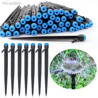 10Pcs Kits 18cm Drip Emitters Perfect for 4/7mm Tube Adjustable 360Degree Water Flow Drip Irrigation System for Watering System