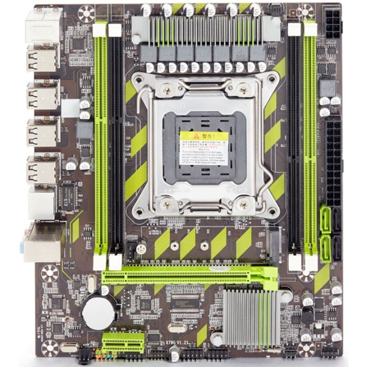 x79-computer-motherboard-set-x79-with-xeon-e5-2650-v2-cpu-max-16gb-4x-4gb-ddr3-ecc-reg-1600mhz-nvme-for-gaming-server