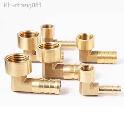 6mm 8mm 10mm 12mm 14mm 16mm Hose Barb x 1/8 quot; 1/4 quot; 1/3 quot; 1/2 quot; BSP Female Thread Elbow Brass Barbed Pipe Fitting Coupler Connector