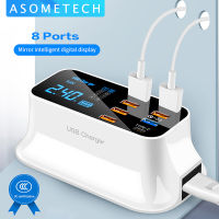 8 Ports Quick Charge 3.0 Led Display USB Charger For Android iPhone Adapter Phone Tablet Fast Charger For xiaomi huawei samsung