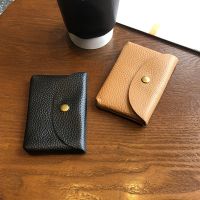 ☽☏♂ New Soft Leather Coin Purse Coin Pouch Simple Solid Color Portable Card Case Credit Bank ID Card Organizer Storage Bag