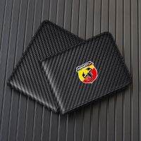 Business Carbon Fiber Wallet Male Card Credit Card Holder For Abarth 595 500 124 Spider Car Accessories