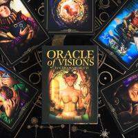 Oracle of Visions การ์ดไพ่ทาโรต์ 52 การ์ด Pdf คู่มือ Divination อภิปรัชญาการ์ดเกมของเล่น