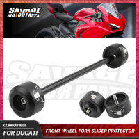 สำหรับ DUCATI Panigale V2 V4เพลาหน้าส้อม Slider Crash Protector 959 899 1199 1299 S R อุปกรณ์เสริมรถจักรยานยนต์ล้อป้องกัน