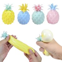 （A Decent） Fidget1PCSPineapple DecompressionPinch Squeeze Stress Relief Handfor ผู้ใหญ่เด็ก