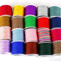♣✌✴ 50m/lot 0.8mm Cotton Cord Nylon Cord Thread String DIY Beading Braided Bracelet Jewelry Making