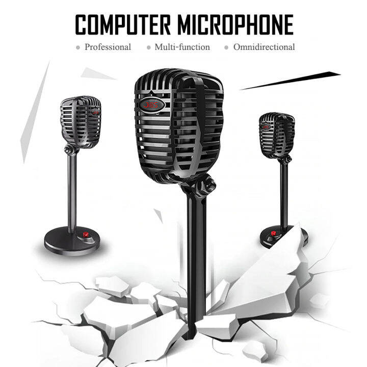 f13-microphone-ไมค์โครโฟน-เชื่อมต่อด้วยแจ็ค-aux-3-5-mm-ใช้งานได้หลากหลายอุปกรณ์