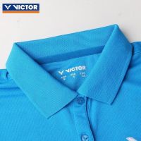 Victor Wake More Victory Badminton Suit Men And Women With Short Sleeve T-Shirt Spring/Summer Games Feather Knitted T-Shirt Female T-Shirt S - 6126