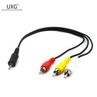 1.2M 3.5mm Jack Plug Male to 3 RCA Adapter High Quality 3.5 to RCA Male Audio Video AV Cable Wire Cord 25CM 120CM 4FT