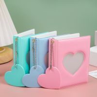 3 Inch Photocard Holder Heart Love Hollow Photo Album 32 Pockets Kpop Card Binder Mini Idol Pictures Storage Case Collect Book