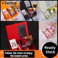 V-ELECTRONIC สบู่ดอกไม้ ชุดของขวัญอโรมา ของที่ระลึกของสะสม ของขวัญสำหรับคนรัก กล่องของขวัญดอกไม้ประดิษฐ์ สร้างสรรค์และสร้างสรรค์ กุหลาบนิรันดร์ กล่องของขวัญกลิ่นหอมไร้เปลวไฟ วันวาเลนไทน์