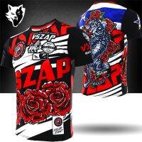 Vszap running muscles jujitsu rose tiger quick-drying short-sleeved combat MMA fight fitness elastic T wulin wind