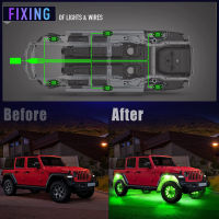 รถ LED Rock ไฟ RGB รถ LED Chassis Light กันน้ำ Auto Rock Ambient Light สำหรับ Jeep Off Road SUV สำหรับรถบรรทุก A รถ U