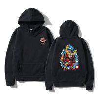 Japanese Anime Tengen Toppa Gurren Lagann Graphic Pullover Mens Double Sided Printed Hoodie Men Fashion Hip Hop Hoodies Size XS-4XL