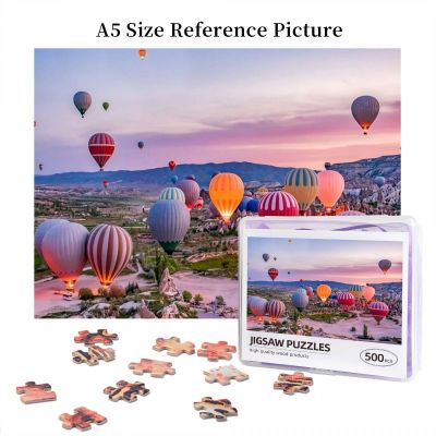 Colorful Hot Air Ballon Theme Wooden Jigsaw Puzzle 500 Pieces Educational Toy Painting Art Decor Decompression toys 500pcs