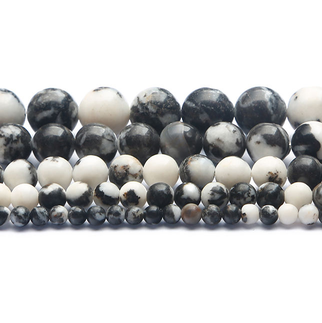 4-6-8-10-12มม-ธรรมชาติลูกปัดหินสีดำและ-white-zebra-หลวมรอบลูกปัดสำหรับเครื่องประดับทำกำไล-diy-สร้อยคอต่างหูเครื่องประดับอัญมณีประมาณ15-38ซม