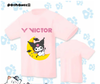 Kulomi เสื้อกีฬาแบดมินตัน Victor สำหรับผู้ชายและผู้หญิง,เสื้อกีฬาสำหรับผู้ชายและดูดซับเหงื่อการ์ตูนแห้งเร็วสะดวกสบายและระบายอากาศชุดกีฬา