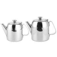 Coffee Pot Teapot Stainless Steel Kettle Cold Water Jug Short Spout for Hotel Restaurant32oz(Approx. 850ml)